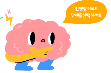 진행할 테스트 단계를 선택하세요